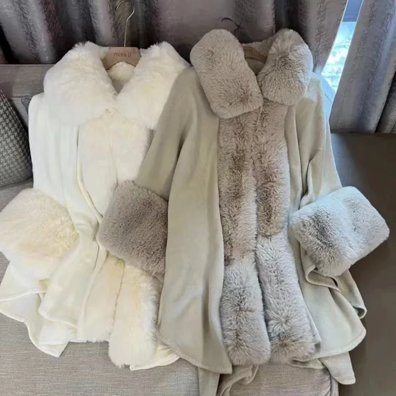 Convertible Faux Fur Tippet Coat 美品 3BGL349972Z-A12N-ALT1