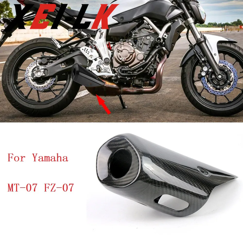 XEILK мотоциклетная выхлопная заглушка для труб декоративная защита хвоста для Yamaha mt-07 FZ-07 MT07 FZ07 MT 07 FZ 07