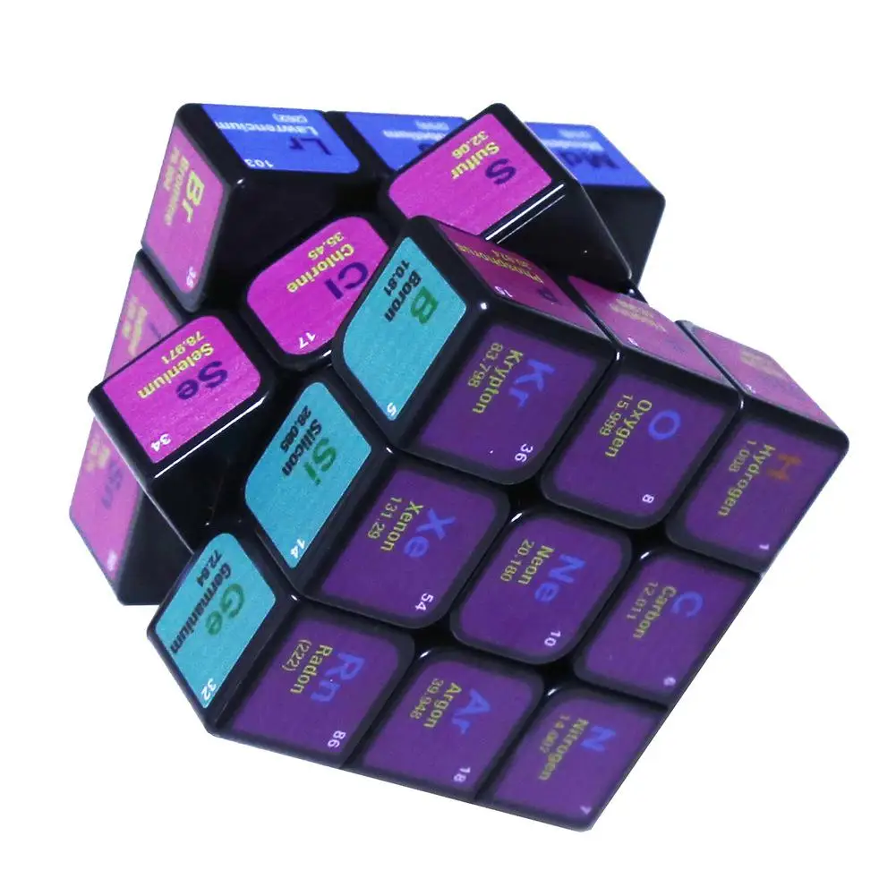 Kuulee детей головоломка волшебный куб УФ печать химия взрослый обучающий инструмент Высокое качество ребенок интересные игрушки 3x3x3