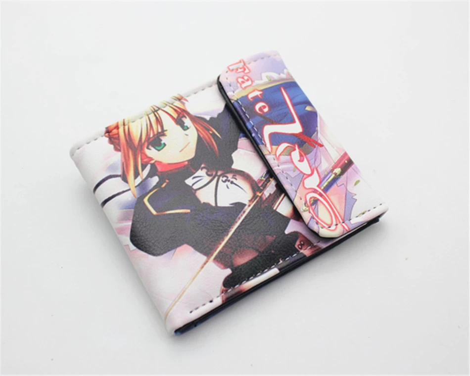 Аниме Fate/Grand Alter PU кошелек для мальчиков и девочек, студенческий короткий двойной держатель для карт, кошелек, кожаный кошелек для косплея - Цвет: 05