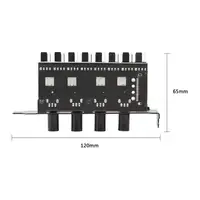 8 Channels Cooling Fan HUB  4Pin SATA Power Supply 4 Knob 1Knob Radiator Speed Controller for 3pin 4pin fan CPU PC Case Chassis - Image 3