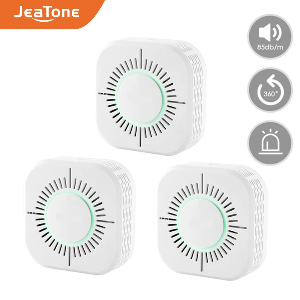 JeaTone 433 МГц детектор дыма беспроводной датчик пожарной сигнализации защита для
