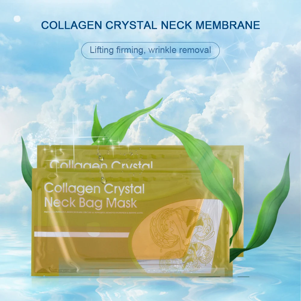 

Gold Collagen Anti Aging Neck Mask Anti Wrinkle Skin Care Whitening Nourishing Best Neck Cream Tighten Lift Firming Neck TSLM1