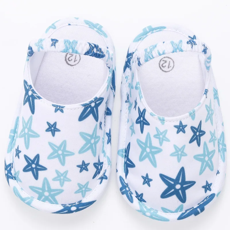 [Simfamily]/ хлопковые тапочки для малышей; обувь для новорожденных; Летние Мягкие стильные тапочки для мальчиков и девочек; тапочки на мягкой подошве с рисунком