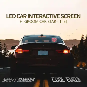 

Automobile LED Display Sign Personally Style Creative Programmable Images Display Screen WIFI Control For IOS & Android Systems