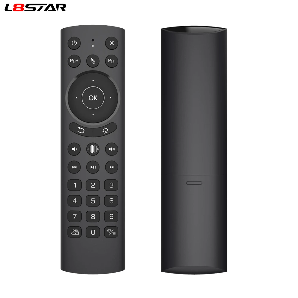 Gyroscope Tv-Box Remote-Control Smart-Air-Mouse Voice-Backlit Learning-Google-Assistant