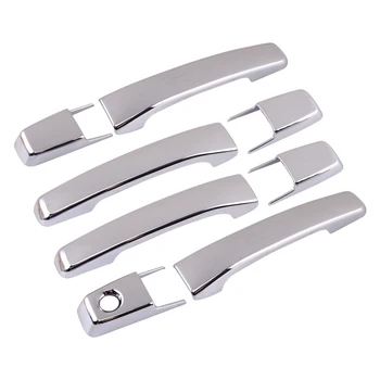 

8pcs Outer Side Door Handle Cover Cap Trim ABS Fit For Mitsubishi Pajero Shogun V80 2007 2008 2009-2014 2015 2016 2017 2018 2019