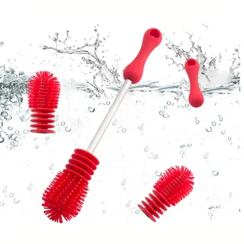 

Silicone Glass Cup Brush Baby Kids Milk Bottle Brushes Cleaner Coffee Mug Vacuum Insulation Cups Cleaning Tools Kitchen Scrubber