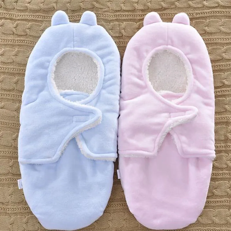 Младенческий спальный мешок пеленать Обёрточная бумага тёплые зимние конверты