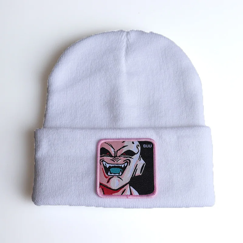 Новинка Осень Зима японский аниме мультфильм вышивка Dragon Ball BUU вязаная шапка уличная шапочки для мужчин и женщин Skullies