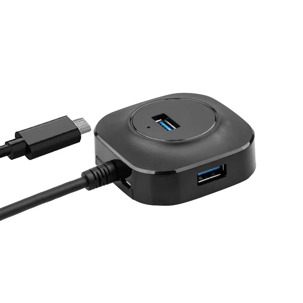 

Round Shape USB C HUB USB 3.0 HUB Splitter Multiple USB Hab Type C HUB 2.0 Multi Hab Expander 4 Port HUB