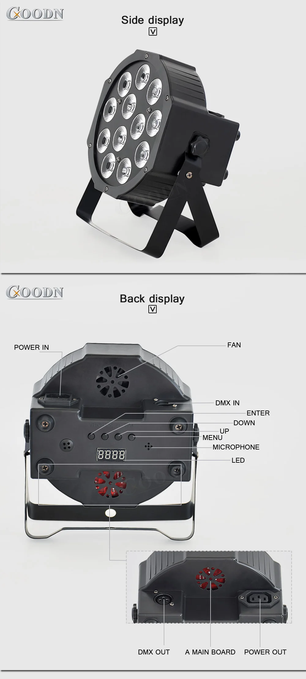 Мыть адвокатского сословия СИД par Светильник quad rgbw с входным напряжением 12x12 Вт led par мыть светильник сценического для вечерние диско светильник s