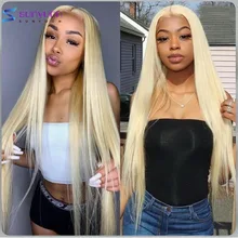 

30 Inch Honey Blonde 613 Brazilian Hair 13X4 Pre Plucked HD Transparent Lace Front Human Hair Wigs Lace Frontal Wig Remy Hair