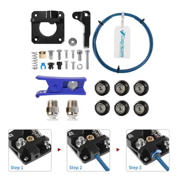 

3D Printer Kit with Black Metal Feeder Extruder Frame Pulley Wheels for Ender 3/3 Pro/3V2/5/5 Plus/CR-10 Series/10S/20/20 Pro