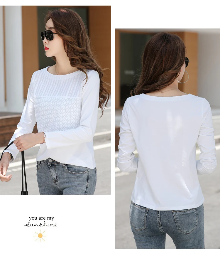 Embroidery cotton t shirt women 2020 plus size tops tee shirt tshirt femme mujer camiseta white tshirt woman tshirts haut femme
