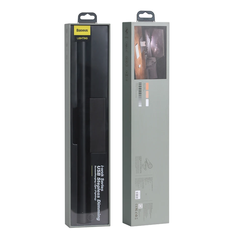 Baseus USB светильник для ПК Защита глаз светодиодный подвесной светильник на экран компьютерный Перезаряжаемый USB светильник регулируемый ночной Светильник