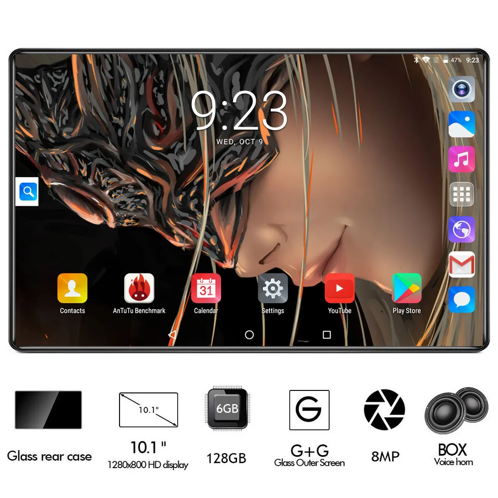 Новая версия 10 дюймов планшет Восьмиядерный 3G 4G FDD LTE 6 ГБ ОЗУ 128 Гб ПЗУ 1280*800 две камеры 9,0 Мп Android 10,1 OS планшет gps