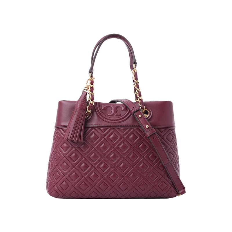 Подлинная оригинальная и брендовая новая роскошь и мода Tory Burch Флеминг маленькая сумочка женская сумка 48892 - Цвет: Wine red 112042502