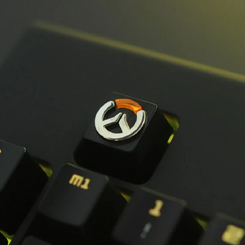  LOL/OW/DOTA Theme Keycaps Hand-Engraved Aluminium Alloy Embossment Backlit Key caps for Mechanical 