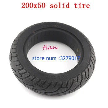 

Good quality Tires 200x50 Solid Tire with Grooves for 8'' Electric Scooters 200*50 Solid Tyre motor