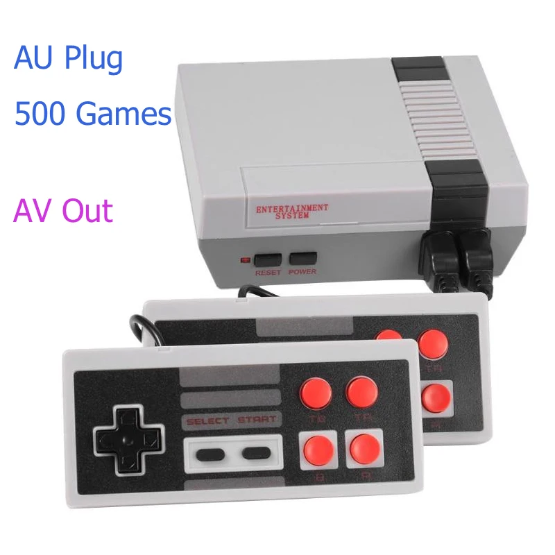 Встроенный 500/620 игр Мини ТВ игровая консоль 8 бит Ретро Классический Ручной игровой плеер AV выход видео игровая консоль игрушки подарки - Цвет: AV AU Plug