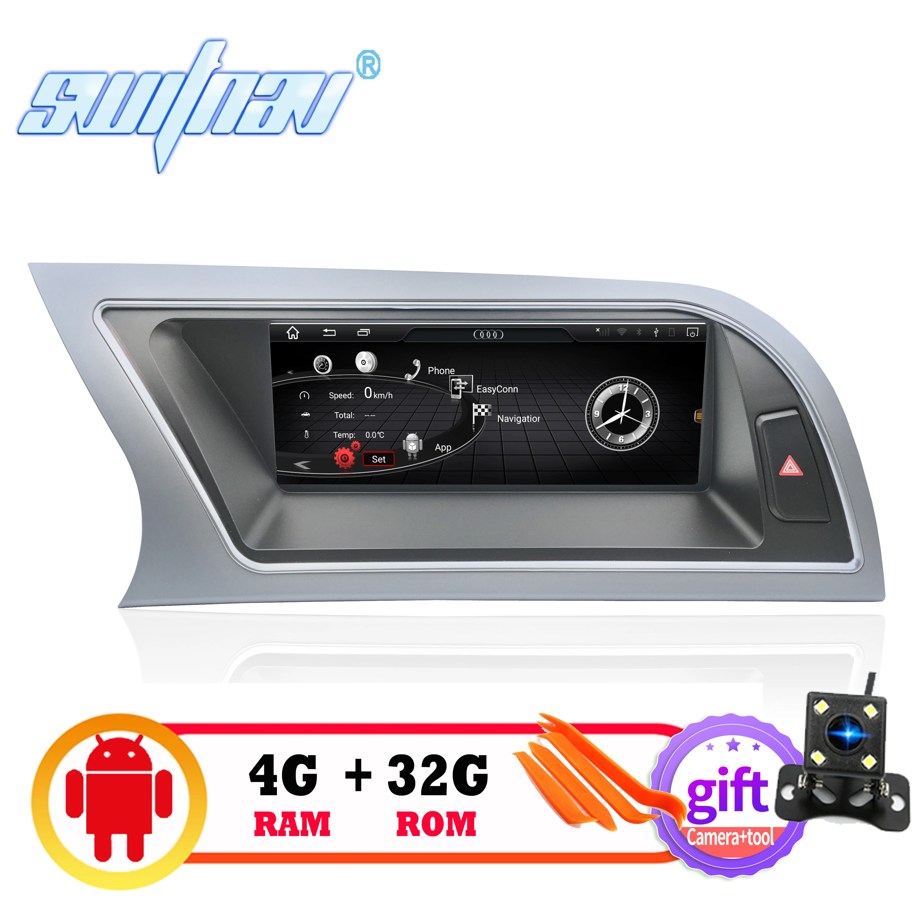SWITNAV 4 Гб+ 32 ГБ Android 7,1 автомобильный dvd-плеер для Audi A4L A4 2013-Автомобильный мультимедийный Авто поддержка DVR wifi DAB OBD