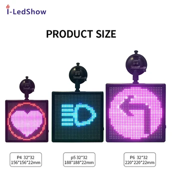 

12V Bluetooth Wireless CAR led Sign APP Control RGB Programmable Scrolling Message LED car Display Screen board