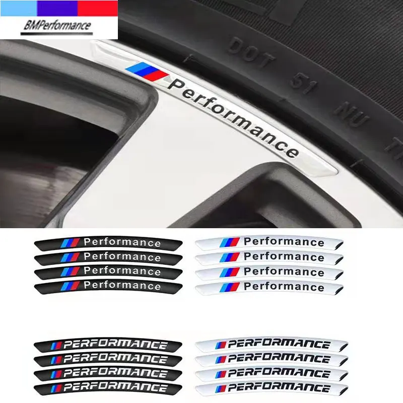 4pcs For Bmw X5 E70 X6 E71 E72 G20 G30 G31 G38 G15 G32 G11 G12 G01 G02 G05 G06 Car Wheel Hub Rim Sticker M Power Performance | Автомобили