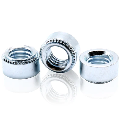 10pcs M8 M10 M12 pressure riveting nuts round press plate sheet metal nut carbon steel