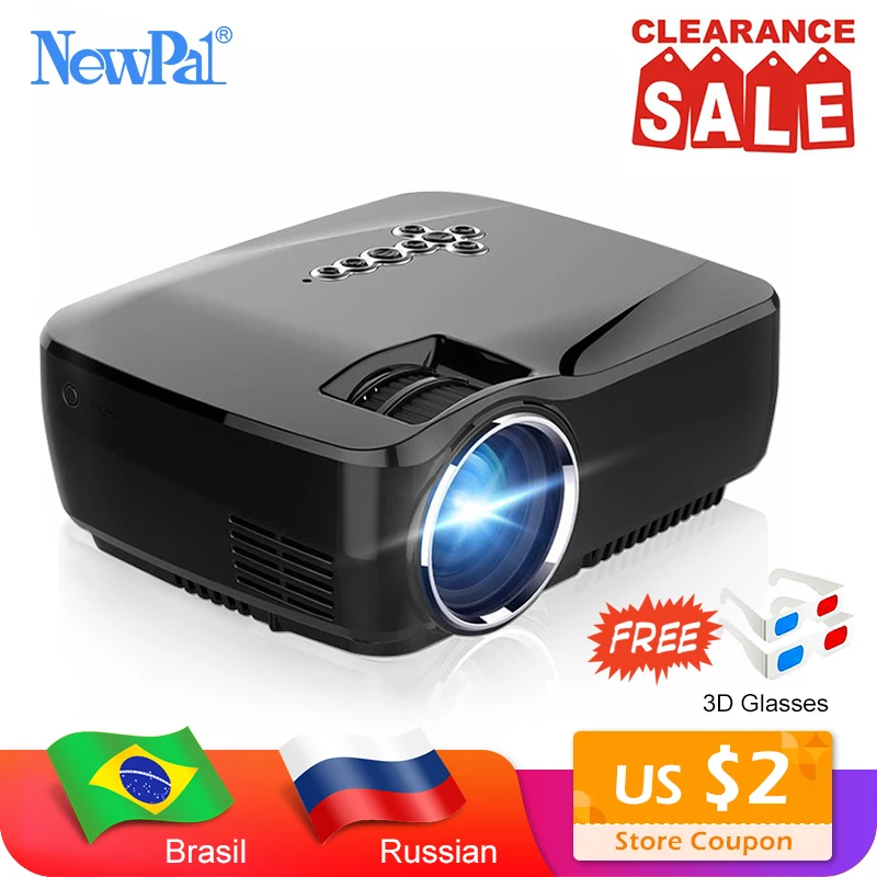 Newpal Mini Projector 3D 1800Lumen LED Home Theater Android Projector Newpal Mini Projector 3D 1800Lumen LED Home Theater Android Projector
