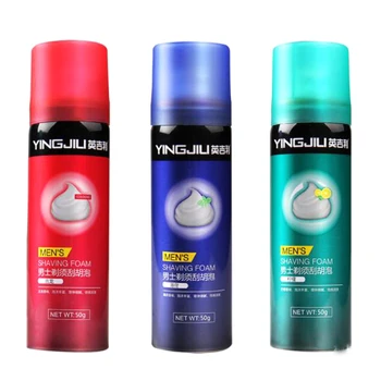 

Men's Shaving Cream Gulong/Mint/Lemon Fragrance Shaving Foam Manual Soften Beard Reduce For Men Sensitive Skin Travel Size 50g