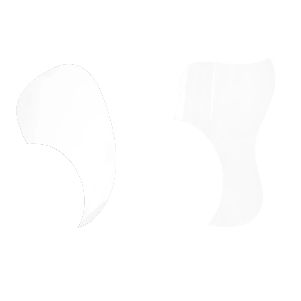Transparent Acoustic Guitar Pickguard Self-adhesive Pick Guard Scratch Plate 162x105x1mm