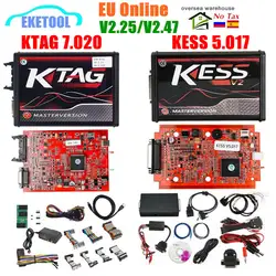 KESS V2 5,017 V2.47 ЕС Версия KESS V2 V5.017 KTAG V7.020 V2.25 4LED интернет-версия KESS 5,017 KTAG 7,020 добавить новые протоколы