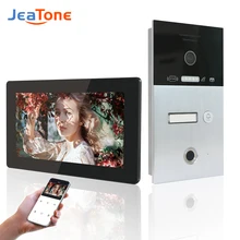 

Jeatone WiFi Video Intercom System Wireless Video Door Phone With Fingerprint Unlcok IC Card & Motion Detection For Apartment