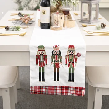 

Party Dinner Non-slip Table Runner Christmas Table Flag Tea Table Desktop Decoration Cartoon Festival Table Cloth