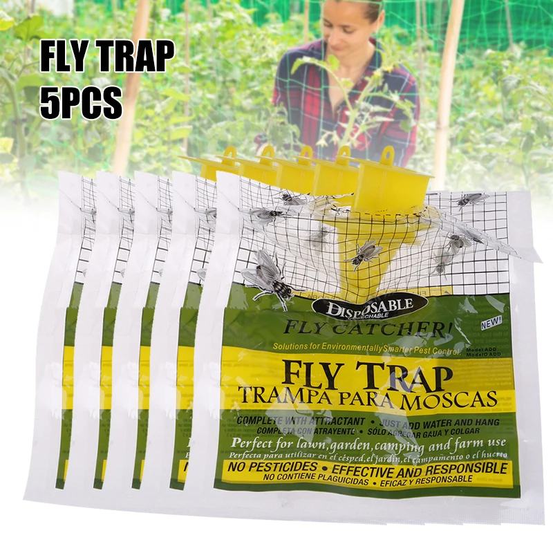 Portable Outdoor Fly Catching Bags Multifunctional Tool for Camping Garden Courtyard SCIE999 | Дом и сад