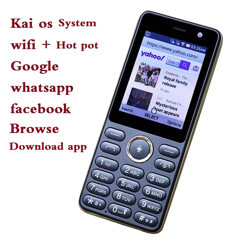Разблокированный телефон-ключ 3G WCDMA система KaiOS помощник Google Maps две камеры Wi-Fi Hotpot