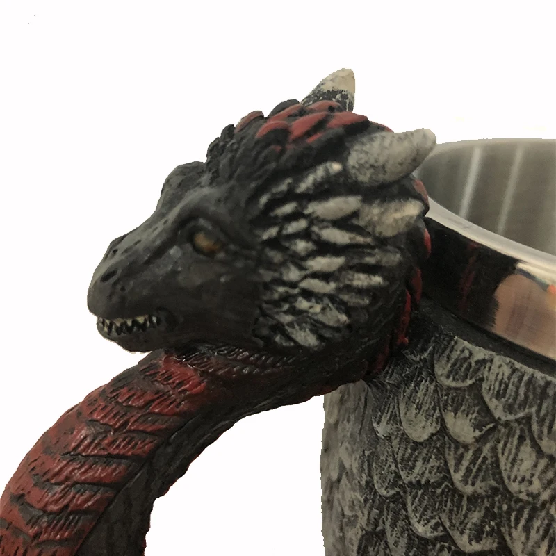 Игра престолов кружки Дракон огня и крови из нержавеющей стали смолы 3D пивная