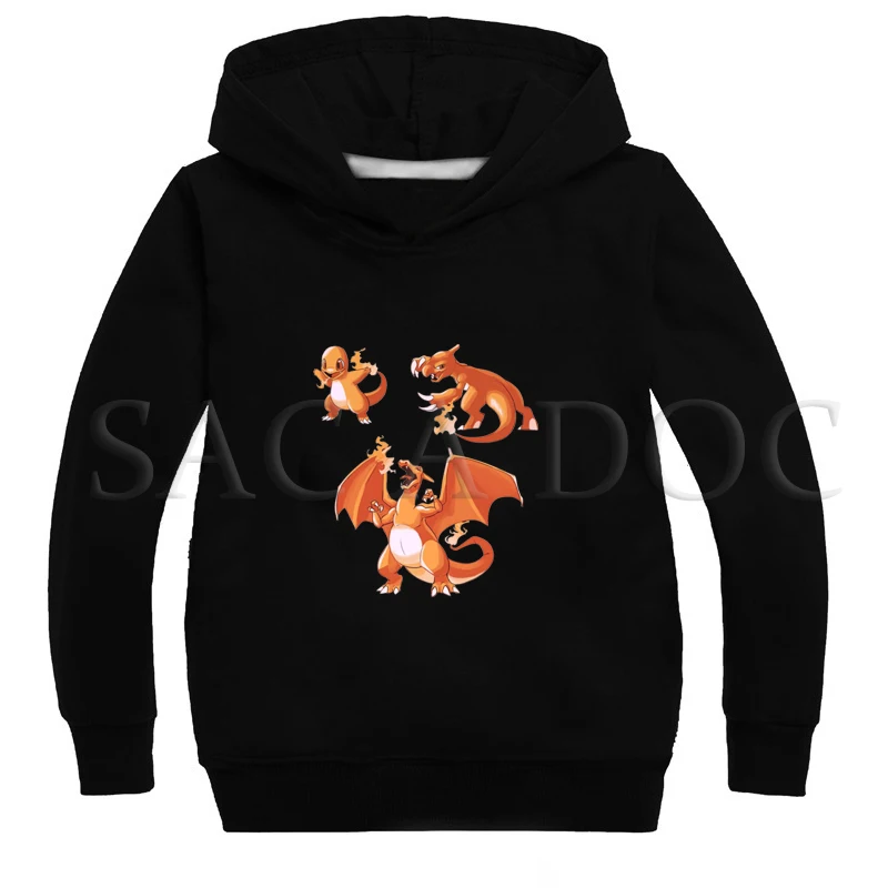 Hoodies 10 Лидер продаж, весенне-осенние свитшоты для мальчиков, одежда для детей, пальто с капюшоном и покемонами, детские толстовки с капюшоном для девочек, повседневный спортивный пуловер - Цвет: Hoodies 10