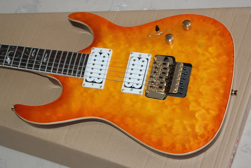 Электрическая гитара дерево жизни стеганая Кленовая новый + завод pensa custom shop