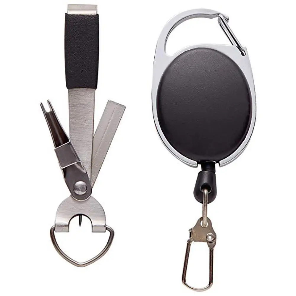 

Fishing Zinger Retractor Fishing Clippers Line Nipper Tying Zinger-set