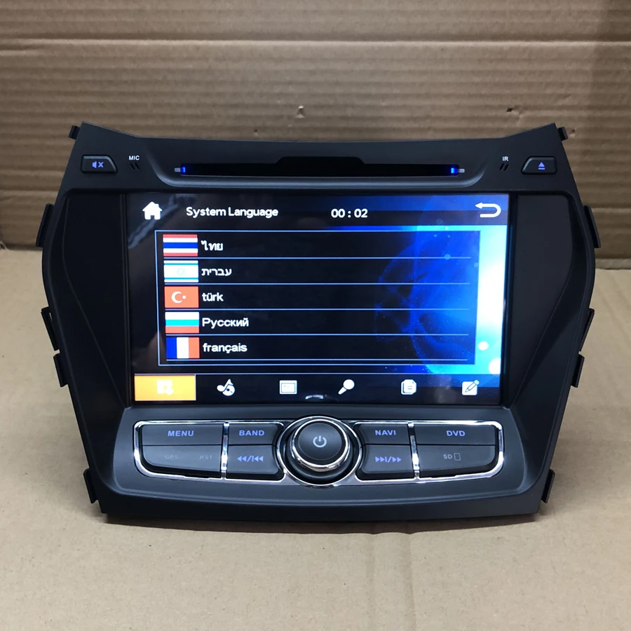 BYNCG 2din 8INCH Car DVD Multimedia Player For Hyundai Santa Fe IX45 Autoradio GPS Navigation Stereo Music Audio Player