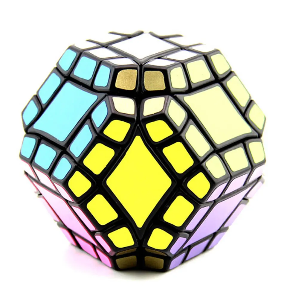 Educativos para Crianças Lanlan Eixo Dodecaedro Cubo Mágico Megaminxeds Velocidade Quebra-cabeça Antiestresse Cérebro Teasers Brinquedos 12 3 Cubos mágicos