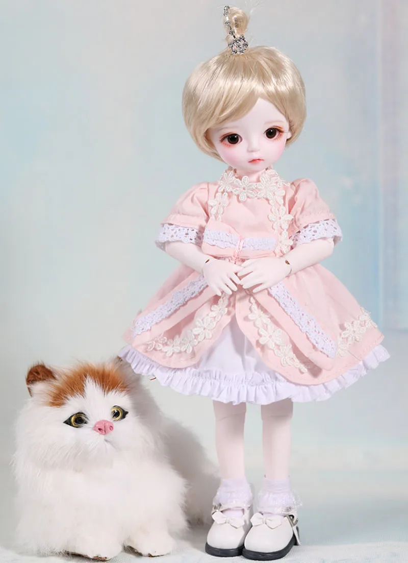 Новое поступление 1/3 1/4 1/6 BJD кукла милое розовое платье одежда для Bjd куклы игрушки аксессуары