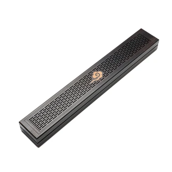 

1Pcs Black Wooden Incense Holder Incense Coffin Burner Wood Incense Burner Box Aromatherapy Censer For Home Office A