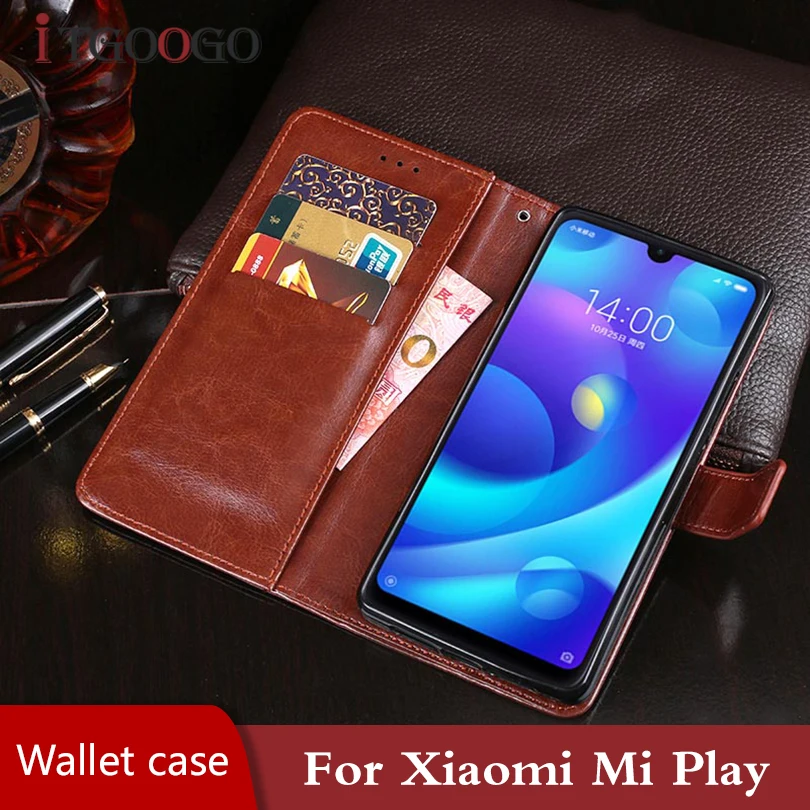 Чехол для телефона xiaomi mi play кожаный раскладной Магнитный чехол противоударный Магнитный чехол-книжка для xiaomi mi play Корпус Корпуса