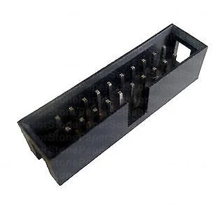 

1000 Pcs Shrouded Box header IDC Socket 2.54mm 2x10 Pin 20 P straight Male square pin 0.64mm 2 rows 2.54 Through hole DIP
