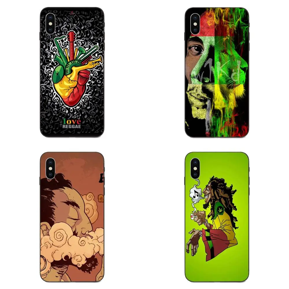 Боб Marleys раста Лев регги плотный чехол для телефона из мягкого ТПУ с рисунком Coque