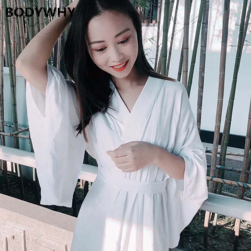 New Japanese Kimono with Bathrobe and Woven Pure White Lining Japanese Traditional Dress Asian Dress