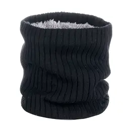 Открытый шейный теплый шарф мягкий двухслойный вязаный флисовый подкладка шейный Гетр для велоспорта лыжного спорта альпинизма
